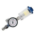 1/4in Air Regulator Gauge Oil Water Separator Filter Tool for Spray