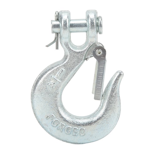 1/4in Clevis Slip Hook with Safety Latch G70 Steel for Trailer Truck Towing Vehicle
