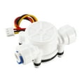 thumbnail image 1 of 1/4in Quick Connect Hall Effect Liquid Water Flow Sensor Switch Flowmeter Meter DC 5V 0.3-6L/min YF-S402B, 1 of 5