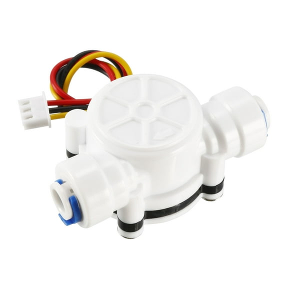 1/4in Quick Connect Hall Effect Liquid Water Flow Sensor Switch Flowmeter Meter DC 5V 0.3-6L/min YF-S402B