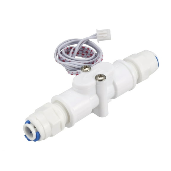 1/4in Quick Connect Hall Effect Liquid Water Flow Switch Flowmeter Counters 1-25L/min