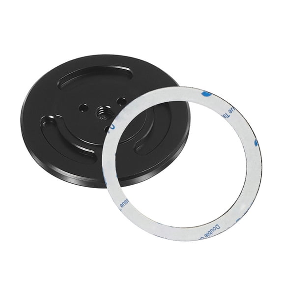 1/4in Screw Hole Magnetic Phone Holder Base for Ball Head Gimbals Phone Stand Aluminum Anti Slip Mount Base Quick Setup