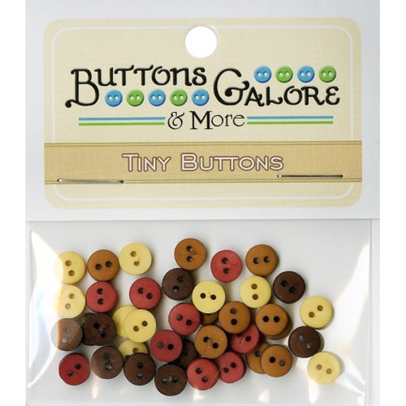1/4in Tiny Round Buttons (19 Colors Available)