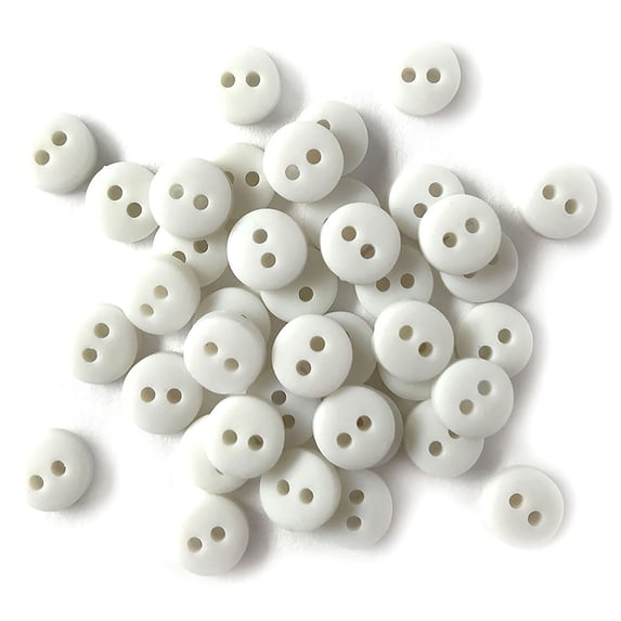 1/4in Tiny Round Buttons (19 Colors Available)