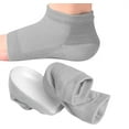 thumbnail image 1 of 1.4inch Height Max Socks Insoles,1 Pair Invisible Silicone Shoe Lift Heel Pads,Breathable Insole and Heel Protector,Height-Increasing Gel Insole for Women Men (Gray), 1 of 6