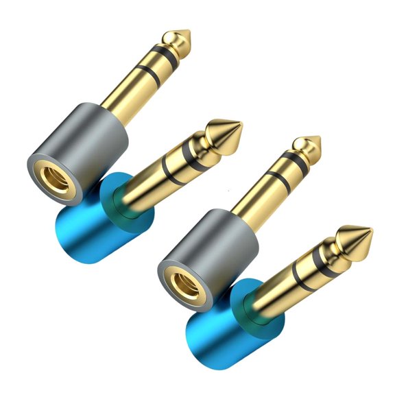 1/4inch Male to 1/8inch Female Stereo Headphone Adapter Connection Cable Upgraded 6.35mm Stereo 3.5mm Stereo