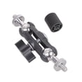 thumbnail image 1 of 1/4inch Male to Female Mounting Arm Heavy Duty Iron Clamp Rotatable Metal Clamp for Monitor Video, 1 of 8
