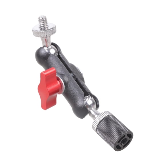 1/4inch Male to Female Mounting Arm Heavy Duty Iron Clamp Rotatable Metal Clamp for Monitor Video
