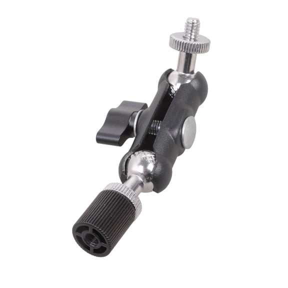 1/4inch Male to Female Mounting Arm Heavy Duty Iron Clamp Rotatable Metal Clamp for Monitor Video