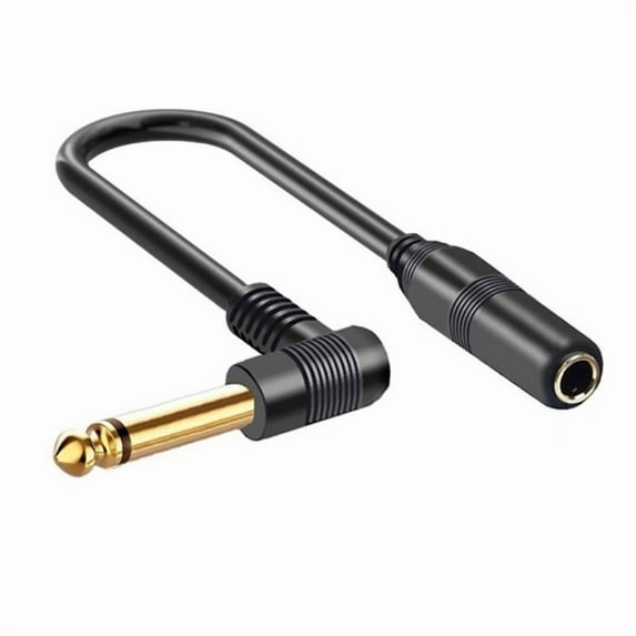 1/4inch TRS Stereo Splitter Cable,1/4Inch 6.35mm Stereo Male Plug to 1/4 Inch 6.35mm Female Gold Plated Cable