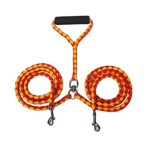 1.4m Pet Double Leash 2 Way Couplers Dog Leash Rope Elastic Extended Pet Leash Belt Outdoor Training for Two Double Dogs Leashes