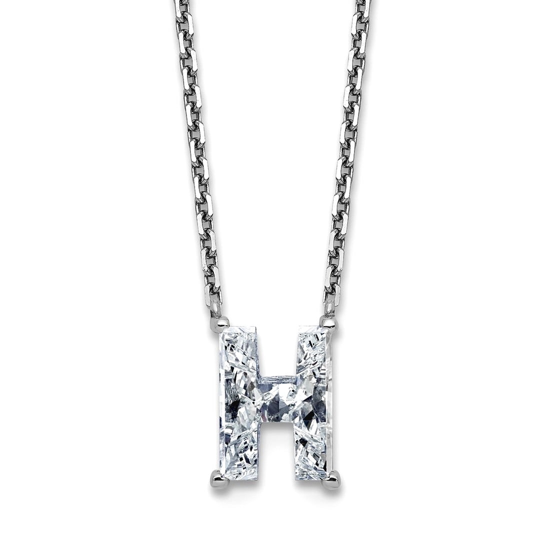 1.4mm 14k Solid White Gold 1 3/4ct Lab Grown Diamond VS+ F+ Letter H ...