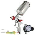 thumbnail image 1 of 1.4mm HVLP Gravity Feed SPRAY GUN w/ AIR REGULATOR Auto Paint Basecoat Clearcoat, 1 of 6