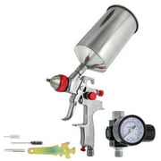 1.4mm HVLP Gravity Feed SPRAY GUN w/ AIR REGULATOR Auto Paint Basecoat Clearcoat