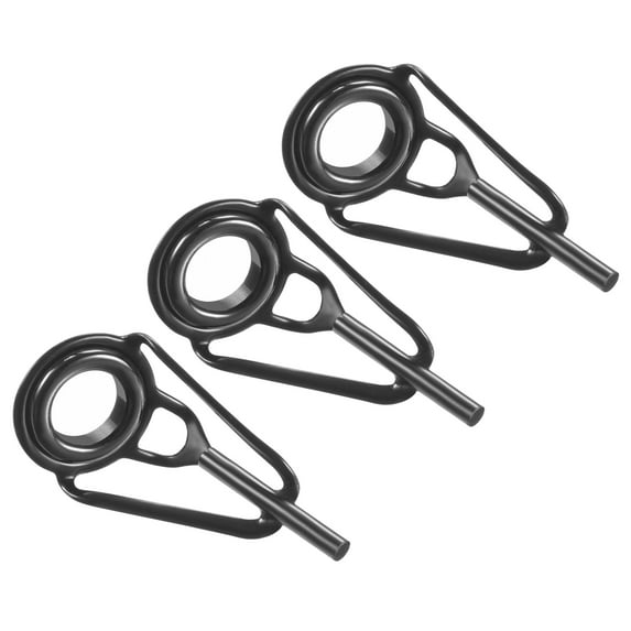 1.4mm Tube Dia Stainless Steel Fishing Rod Tips Repair Kit Ring Guide, 3 Pack