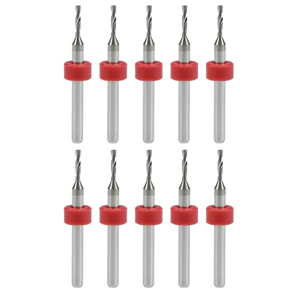1.4mm Tungsten Carbide Rotary Tool CNC Engraving Print Circuit Board Micro PCB Drill Bits 1/8 Inch Shank 10 Pcs