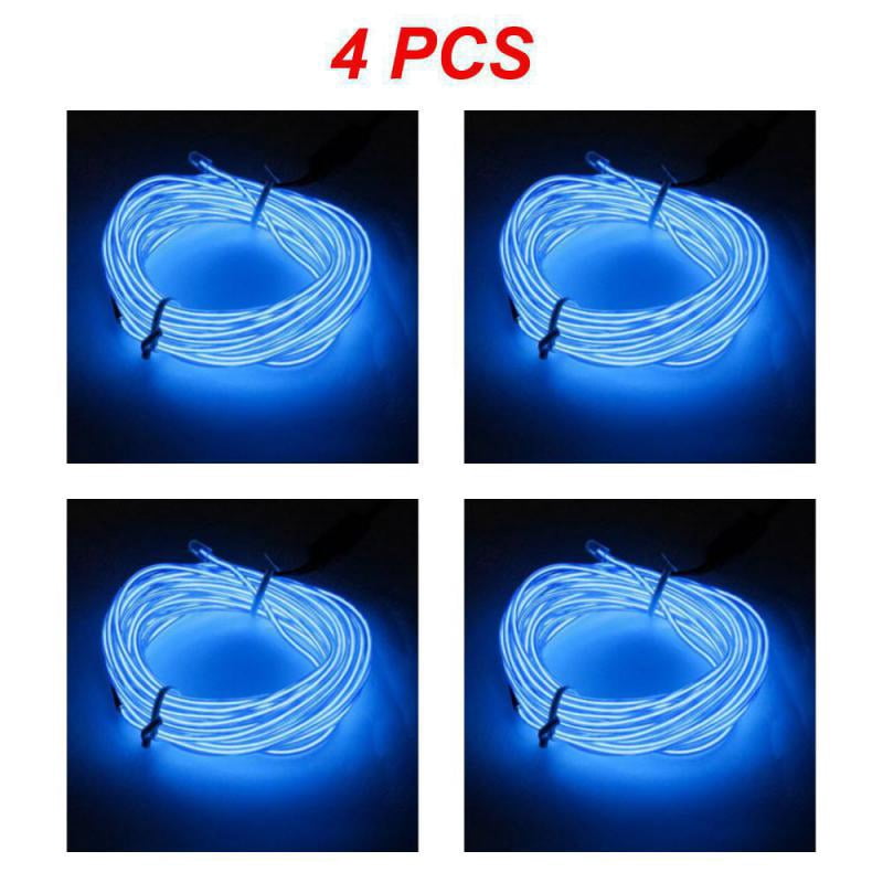 1/4pcs glow el decorative neon cable fluorescent dance costumes light ...