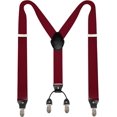 thumbnail image 1 of 1.4u201c Wide Suspender with 4 Strong Clips Adjustable Braces, 1 of 1