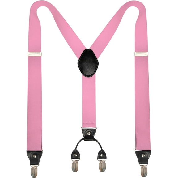 1.4u201c Wide Suspender with 4 Strong Clips Adjustable Braces