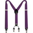 thumbnail image 1 of 1.4u201c Wide Suspender with 4 Strong Clips Adjustable Braces, 1 of 1