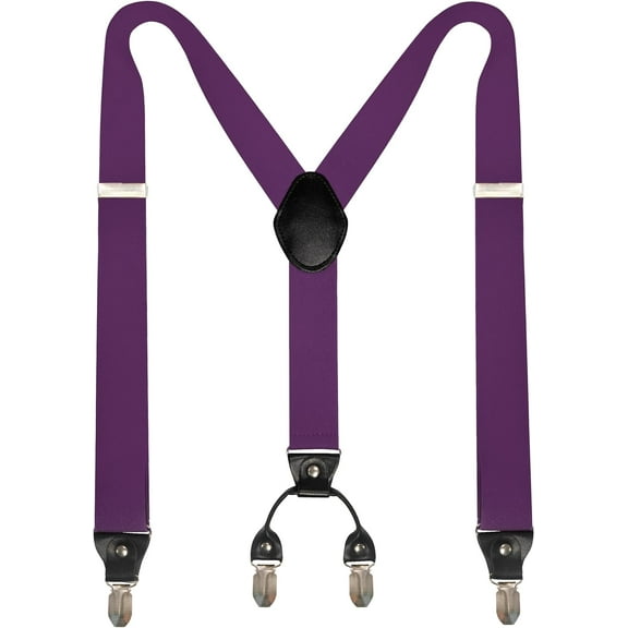 1.4u201c Wide Suspender with 4 Strong Clips Adjustable Braces