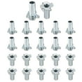 thumbnail image 1 of 1/4x11mm T-Nuts 4 Pronged 0.68" x 0.43" Tee Nut Carbon Steel Half Thread 100packs, 1 of 7