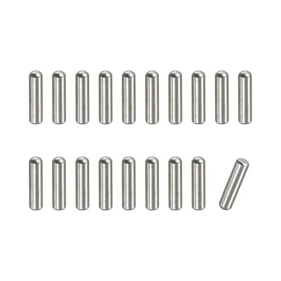 1.4x6mm Dowel Pins, 100 Pack Round Head Flat Chamfered End Dowel Pin