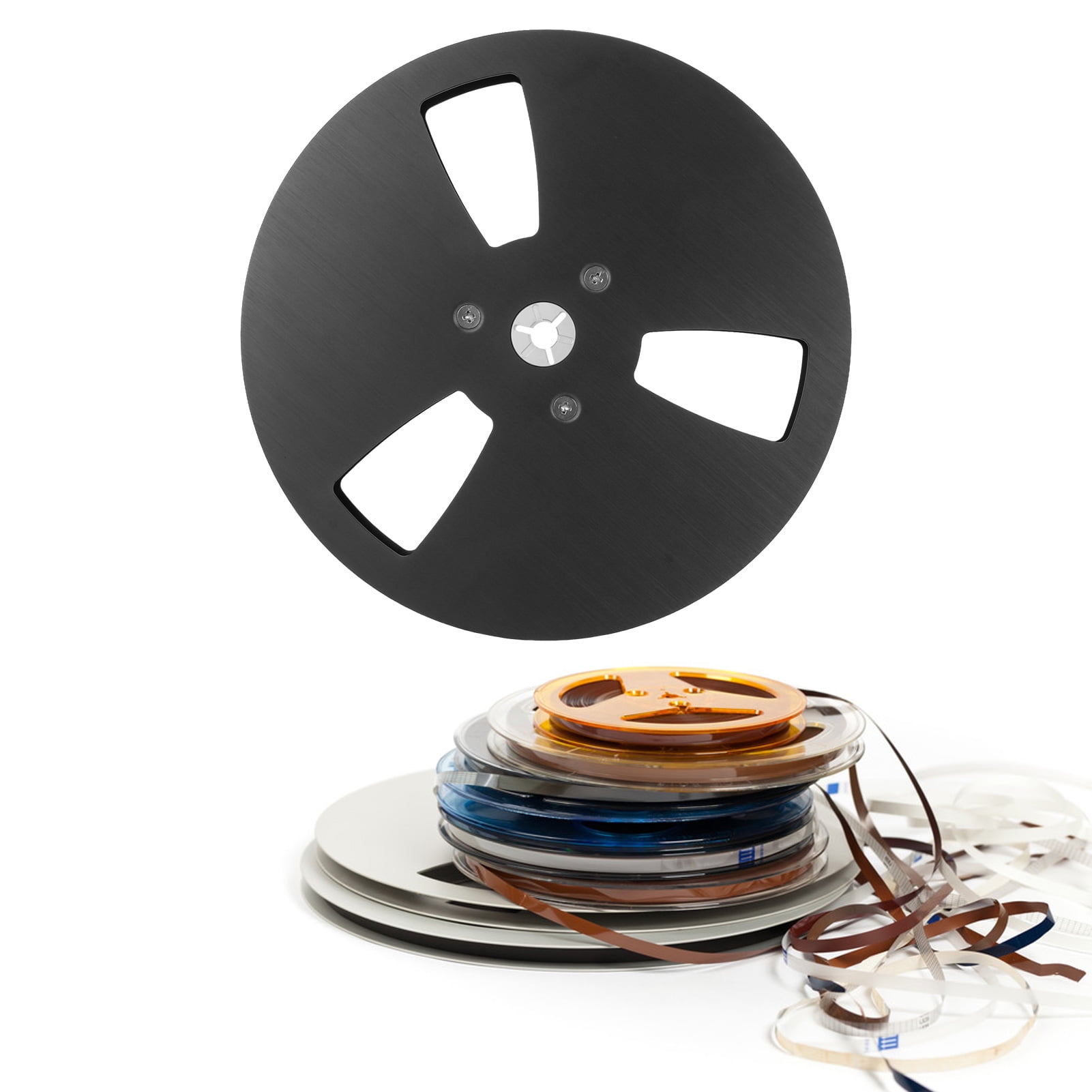 1/4x7 Inch Empty Tape Reel, 3 Holes Open Reel Sound Takeup Reel, Empty