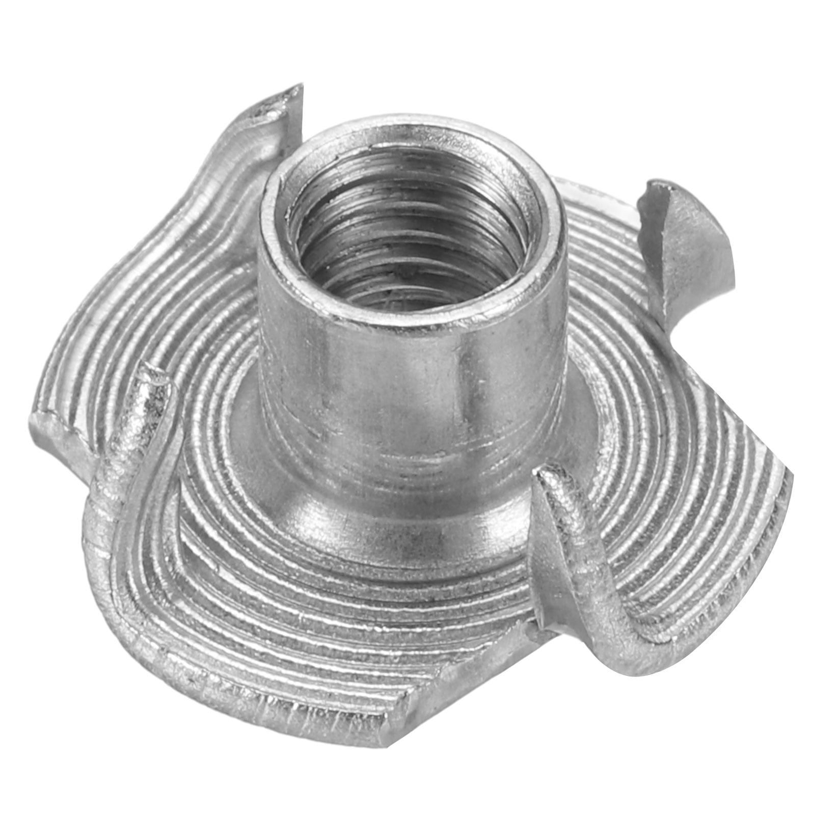 M8x10mm T-Nuts 4 Pronged Tee Nut Carbon Steel Color Zinc Plating 48 Pack | Canada - View #9