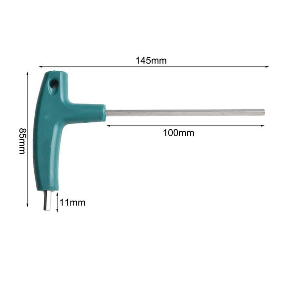 1.5~10mm Hex Key T Shaped Wrench Inner Six Angle Screwdriver 4MM