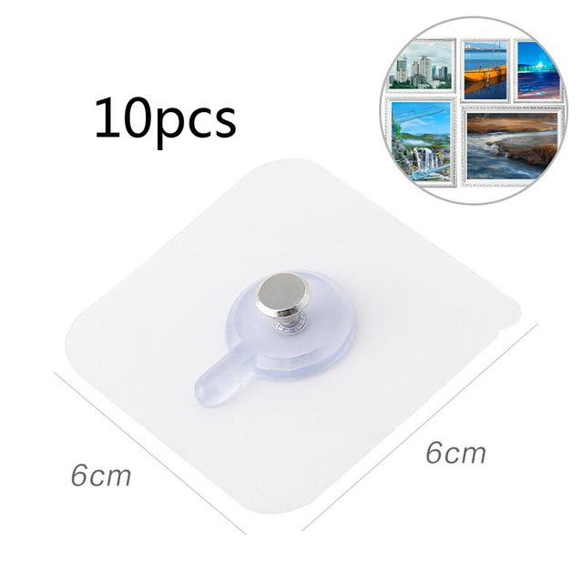 1/5/10pcs/lot PunchFree NonMarking Screw Stickers Photo Frame Holder