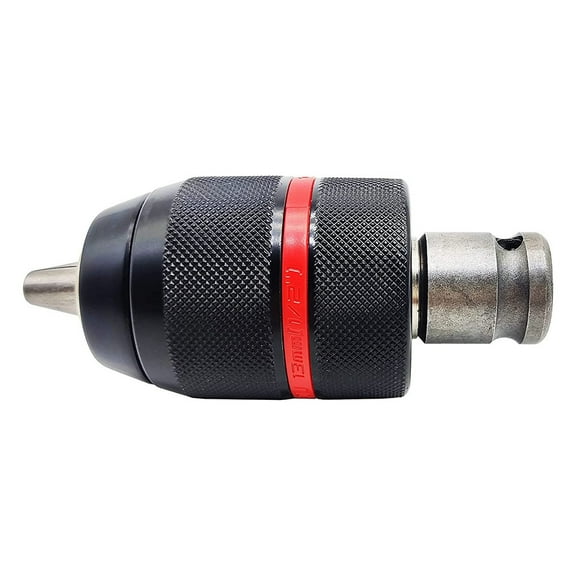 1.5-13Mm Keyless Drill Chuck 1/2Inch-20UNF with SDS-Plus 1/4Inch Hex 1/2Inch Socket Square Wrench Adapter