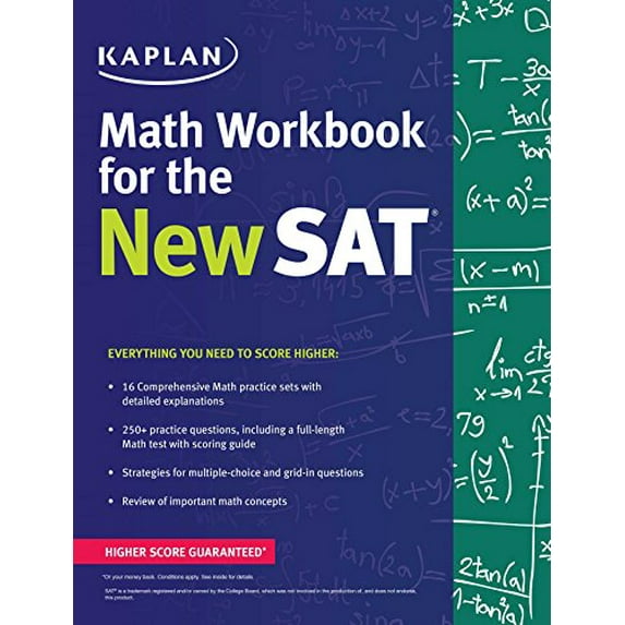 Pre-Owned Kaplan Math Workbook for the New SAT (Kaplan Test Prep) (Paperback) 1625231555
