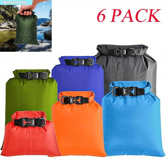 1.5/2.5/3/3.5/5/8L Waterproof Dry Bag Lightweight Dry Sacks Roll Top Sacks Drifting Swimming Clothes Storage Bag Keeps Gear Dry