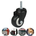 thumbnail image 1 of ✪ 1.5" 2" PU Casters Set of 4, Small Low Profile Caster w/ locking Brake & 360° Plate, Transfers Castor Wheels，No Noise, 1 of 16