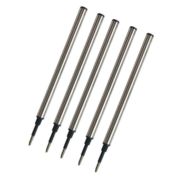 1/5/20Pcs Pen Refills Stainless Steel Refills 0.5mm Tip Quick Drying Smooth to Write for Ballpoint Pen Gel Pen