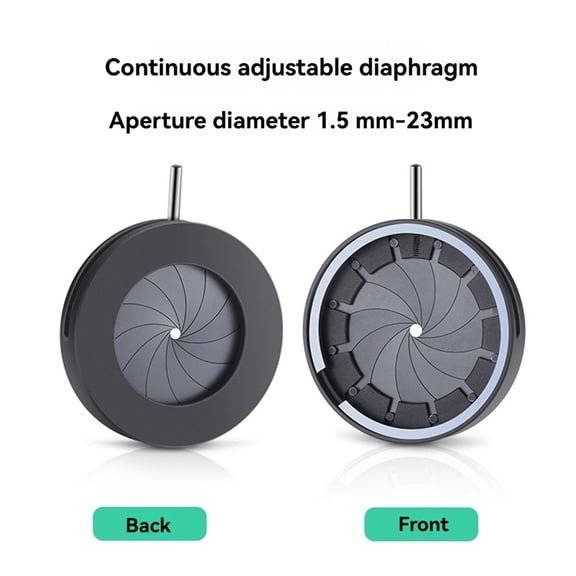 1.5-23mm Manual Aperture Adjustable Mechanical Iris Diaphragm Iris Diaphragm for Digital Camera Microscope Iris SK23
