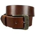 thumbnail image 1 of 1.5"(38mm) Cognac Full Grain Leather Belt Handmade in Canada by Zelikovitz Size: 40 for 38" Waist, 1 of 1