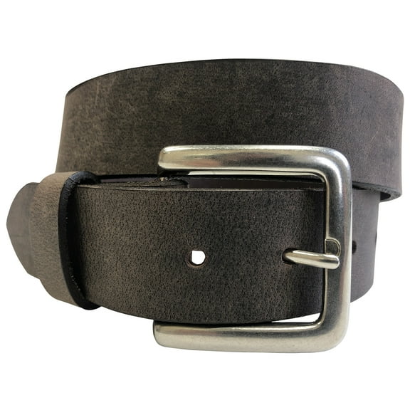 1.5"(38mm) Crazy Horse Solid Buffalo Leather Belt Handmade in Canada by Zelikovitz Size: 26 for 24" Waist