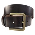 thumbnail image 1 of 1.5"(38mm) Men's Mahogany Full Grain Leather Belt Handmade in Canada by Zelikovitz Size 26-46 Size: 26 for 24" Waist, 1 of 1