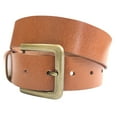 thumbnail image 1 of 1.5"(38mm) Tan Full Grain Leather Belt Handmade in Canada by Zelikovitz Size 26-46 (46 for 44" Waist), 1 of 1