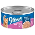 thumbnail image 1 of 9Lives Kitten Paté Wet Cat Food with Real Ocean Fish and Tuna, 5.5 oz. Can, 1 of 11