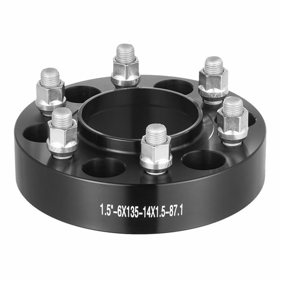 1.5" 6"x5.3" Wheel Spacers Wheel Adapters 6 Lug Forged Spacer 4 PCS Black,