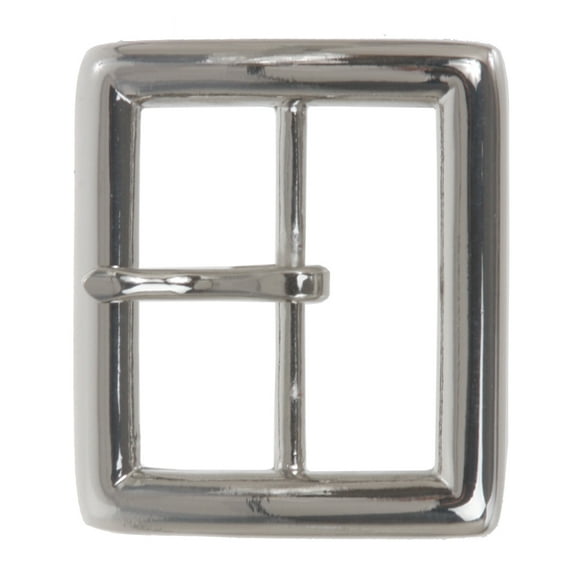 1 5/8" (42 mm) Nickel Free Single Prong Center Bar Square Belt Buckle