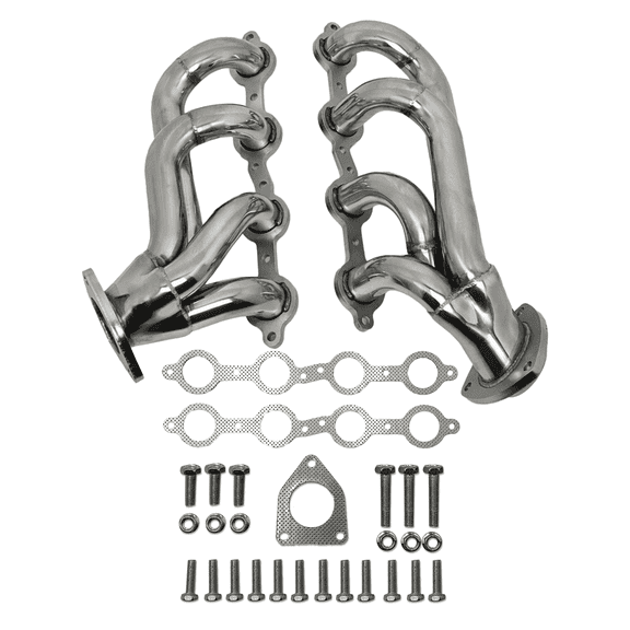 Exhaust Headers 2002–2013 Silverado Sierra Suburban Tahoe Yukon Escalade 4.8L 5.3L 6.0L 6.2L V8 LS Style Engines 304 Stainless Steel