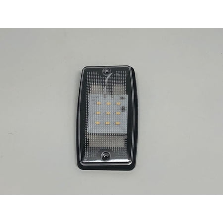 (1) 5.8"L x 3.1"W White 9 LED Interior Dome Light Camper RV Trailer Truck Bus