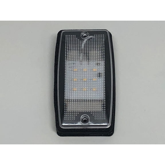 (1) 5.8"L x 3.1"W White 9 LED Wet / Dry Light Camper Trailer Utility Porch Light