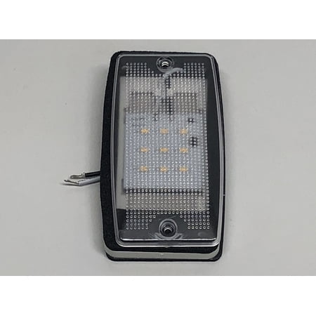 (1) 5.8"L x 3.1"W White 9 LED Wet / Dry Light Camper Trailer Utility Porch Light