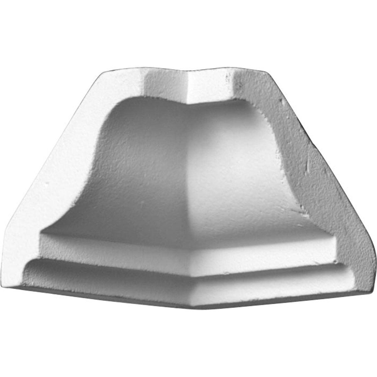 White Polyurethane Inside Corner Crown Moulding 1.63" x 1.63"