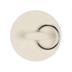2-Pack 1 7/8 Inch White Rubber Wash Basin Bathtub Plug – Sink Drain Stopper, Indoor/Outdoor Use